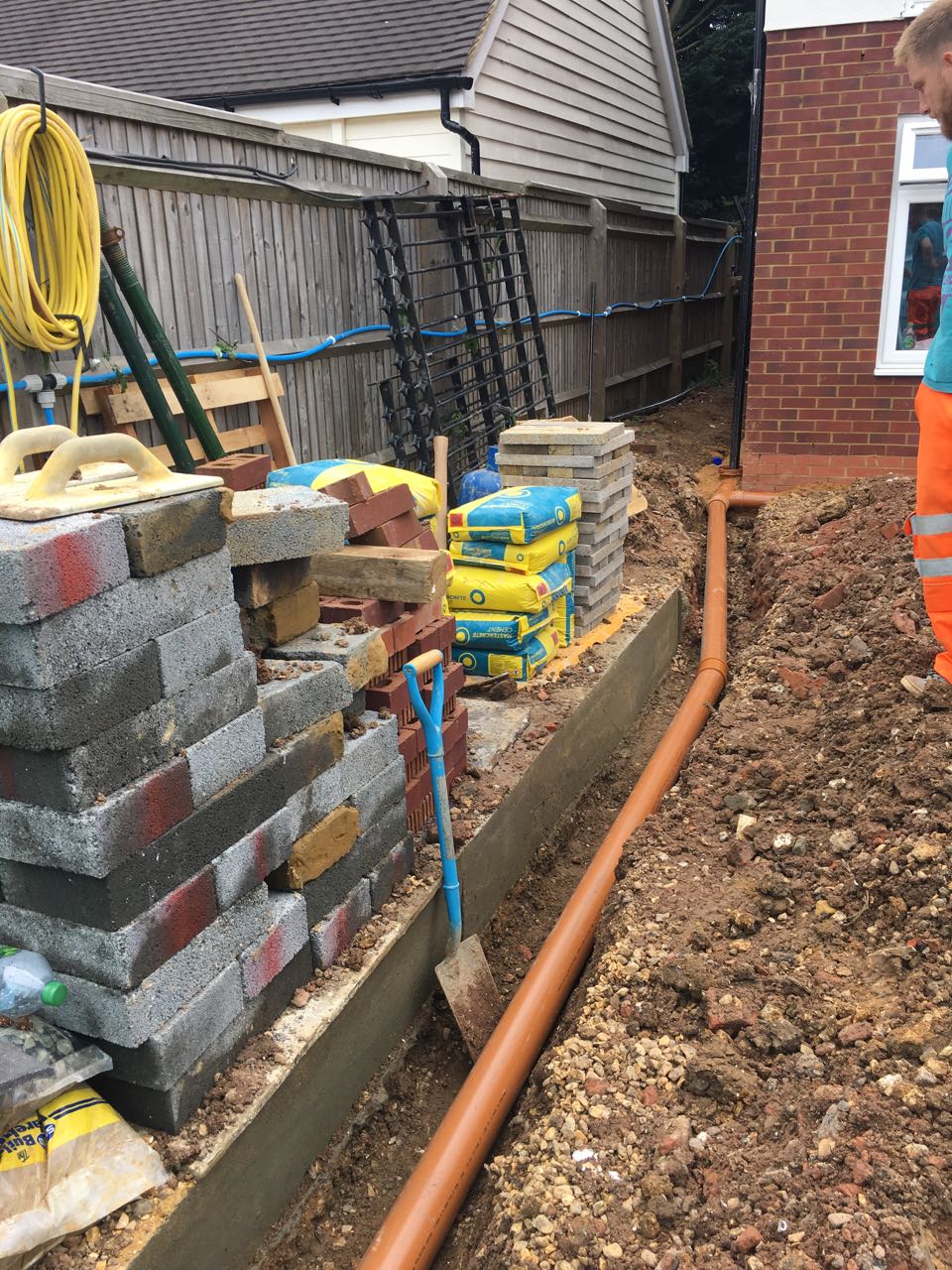 Building Blox Week 23 Surface water drainage and bin stores